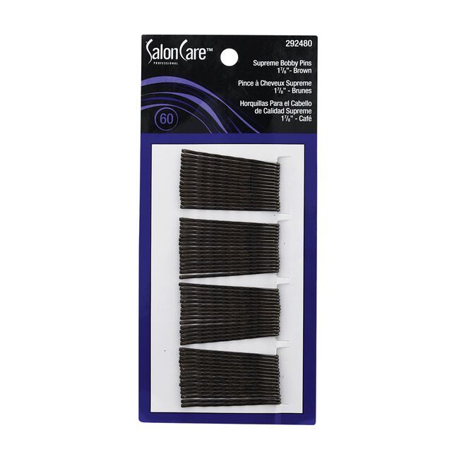 Dark Slate Gray Salon Care Salon Care Supreme Bobby Pins 1 7/8 Inch Brown - 60 Count