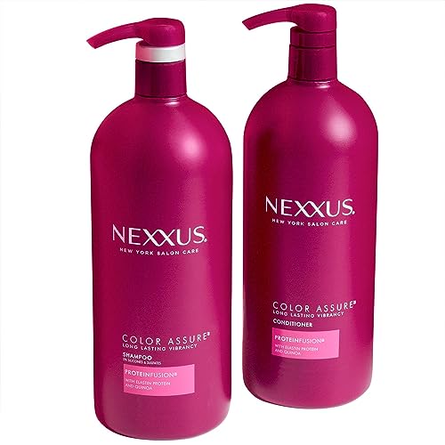 White Smoke Nexxus Color Assure Shampoo and Conditioner, 32 Fluid Ounce (Pack of 2)