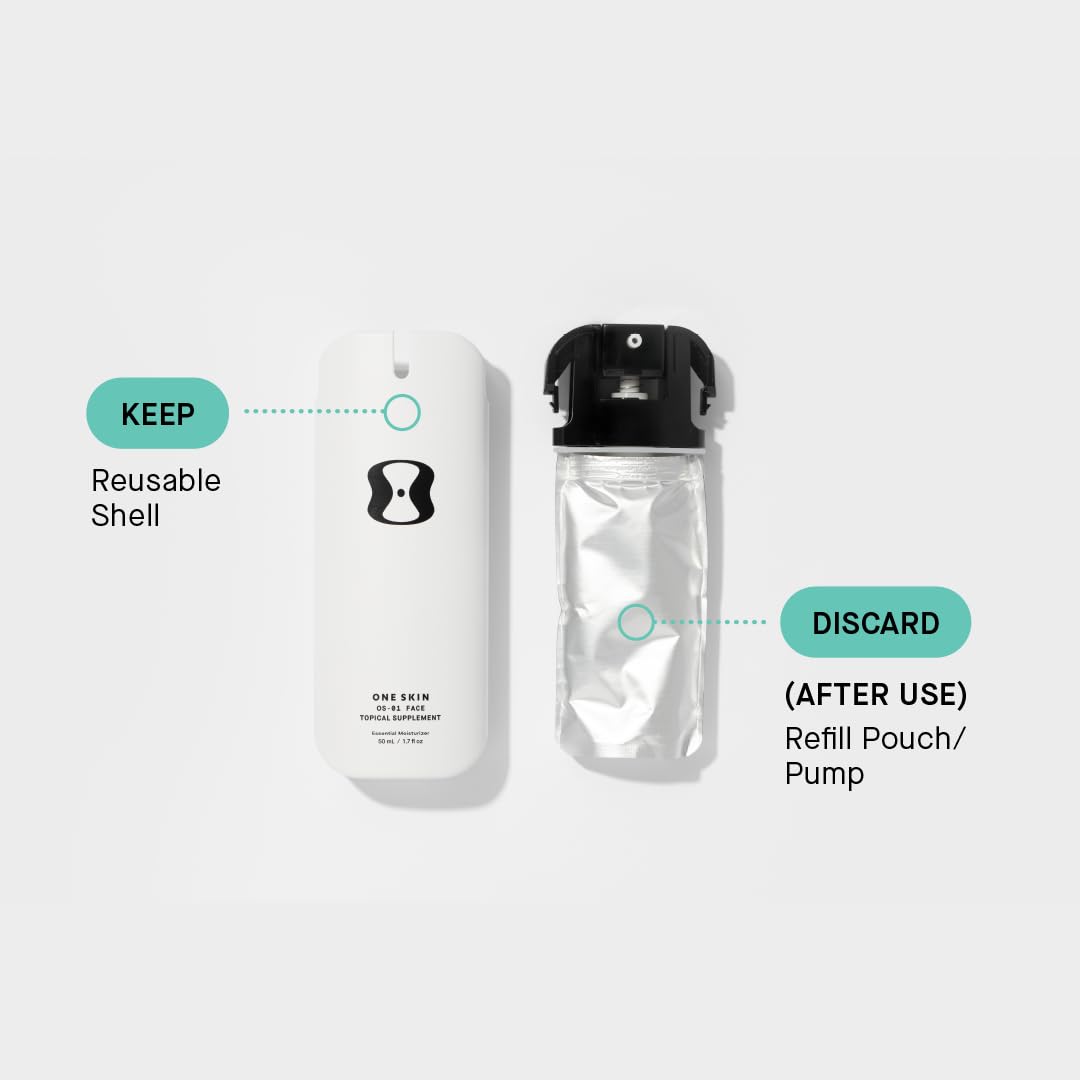 Lavender OneSkin FACE OS-01 Peptide Topical Supplement | Skin Longevity Age Reversal Moisturizer | Safe for Sensitive Skin, Fragrance-Free, 50 mL / 1.7 oz