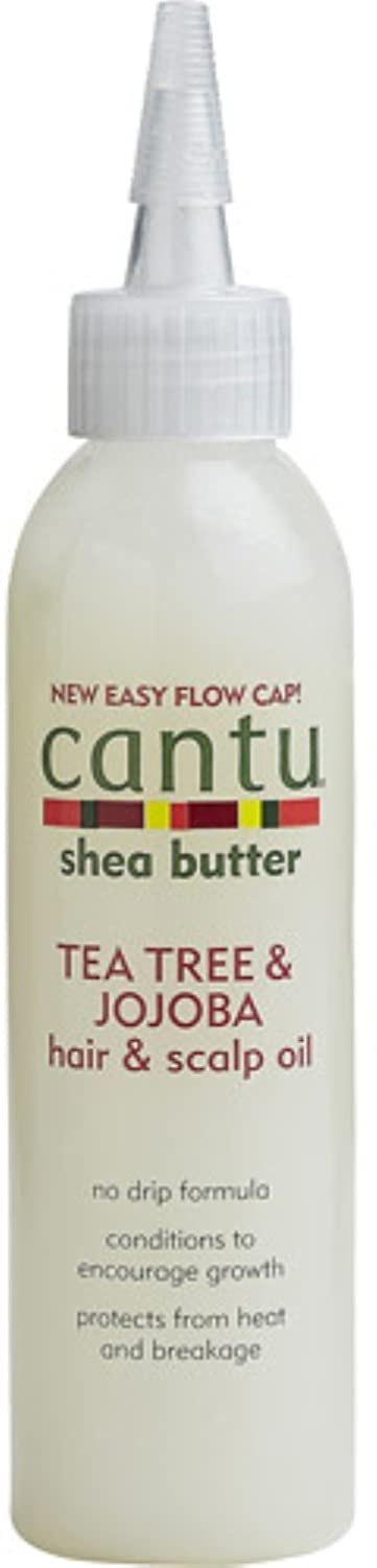 White Smoke Cantu Shea Butter Tea Tree & Jojoba Hair & Scalp Oil, 6 Fluid Ounce