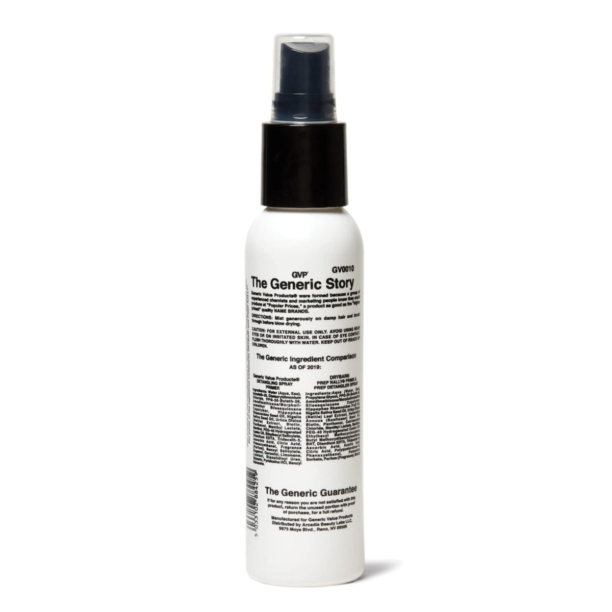 White Smoke GVP Detangling Spray Primer Compare to Drybar Prep Rally Prime & Prep Detangler