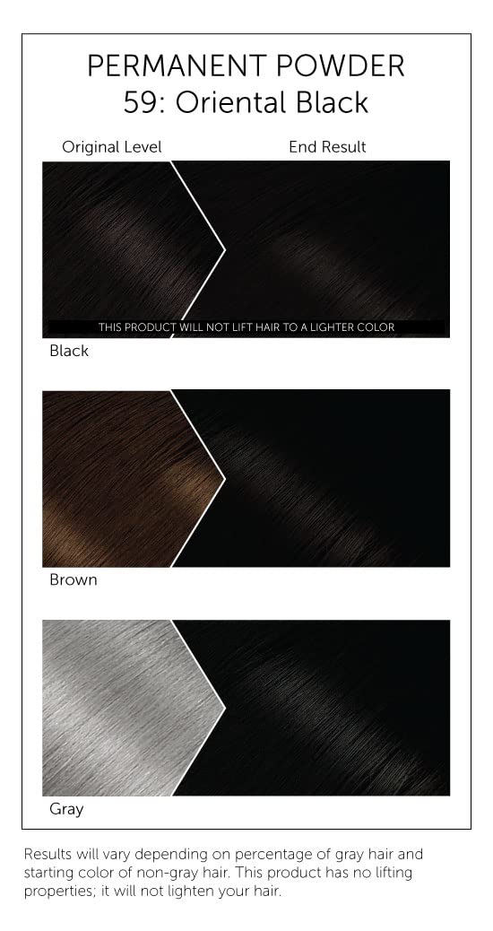 Black #59 Oriental Black Bigen Permanent Powder - 3 Pack