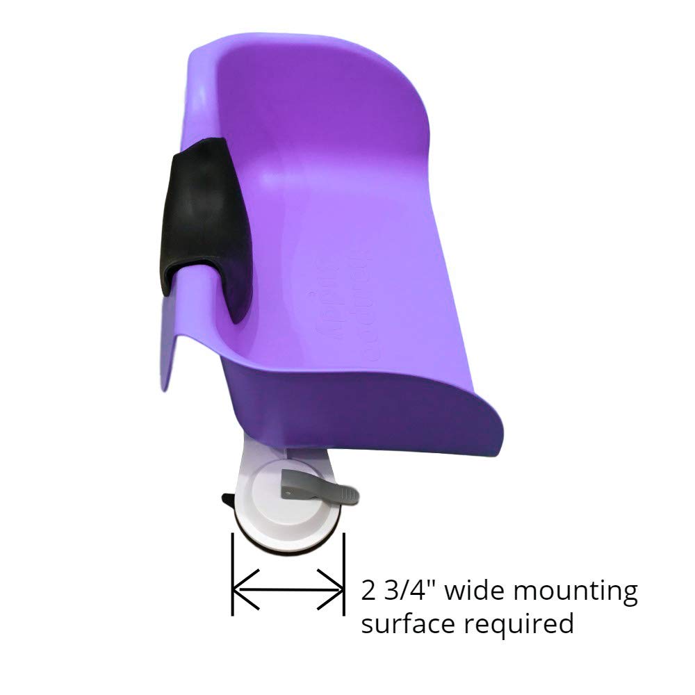 White Smoke Shampoo Buddy Portable Hair Wash Basin for Children, Toddlers, Kids, Teens | Portable Shampoo Bowl for use on Bathtub or Sink (Purple)
