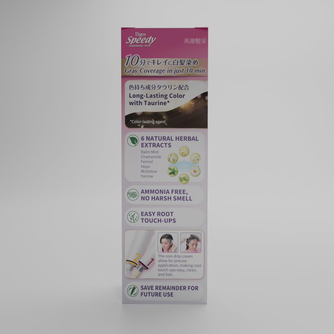 Gray Bigen Speedy Conditioning Color Refill: 5 Deep Chestnut - 3 Pack