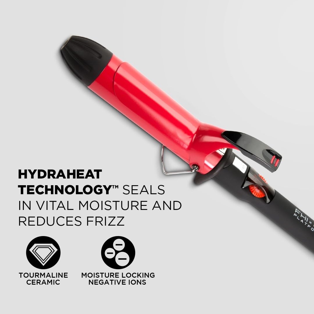 Lavender FHI Heat Platform Bounce Pro Curling Iron Tourmaline Ceramic 1 & 1/2"
