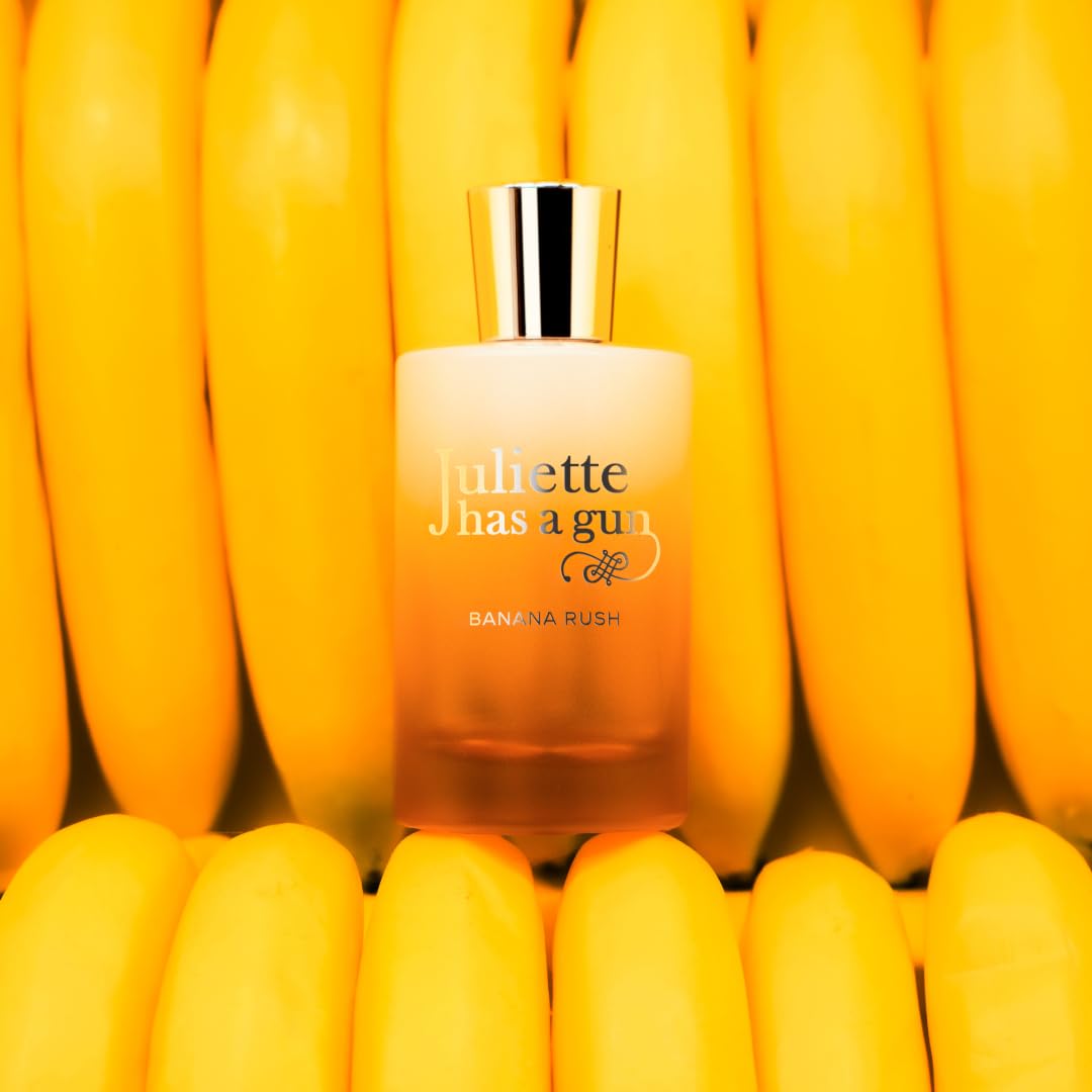 Orange Juliette Has A Gun Banana Rush Eau de Parfum: Fruity Gourmand Perfume with Banana, Vanilla & Sandalwood Notes, Long-Lasting Luxury Fragrance, 3.4 fl oz / 100ml