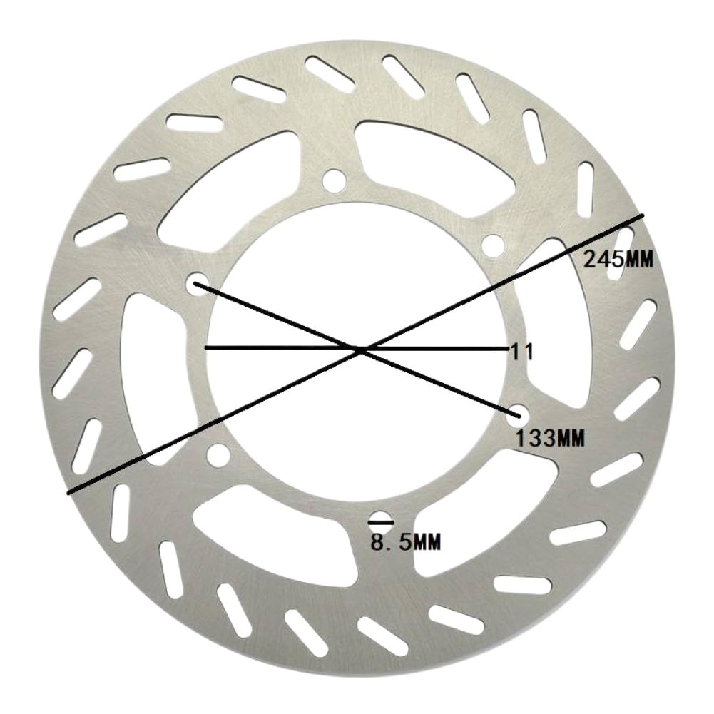 White Smoke Front Brake Disc Rotor for TTR250 (1994-2011), DT230 Lanza (1997-2003), TT250R (1993-2004), WR200R (1992-1996), DT200WR