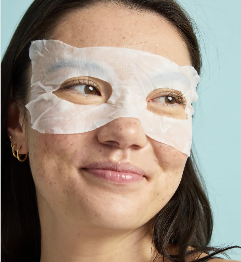 Light Blue TONYMOLY x Squishmallows Easter Basket Stuffer Facial Hydrating Sheet Mask Set