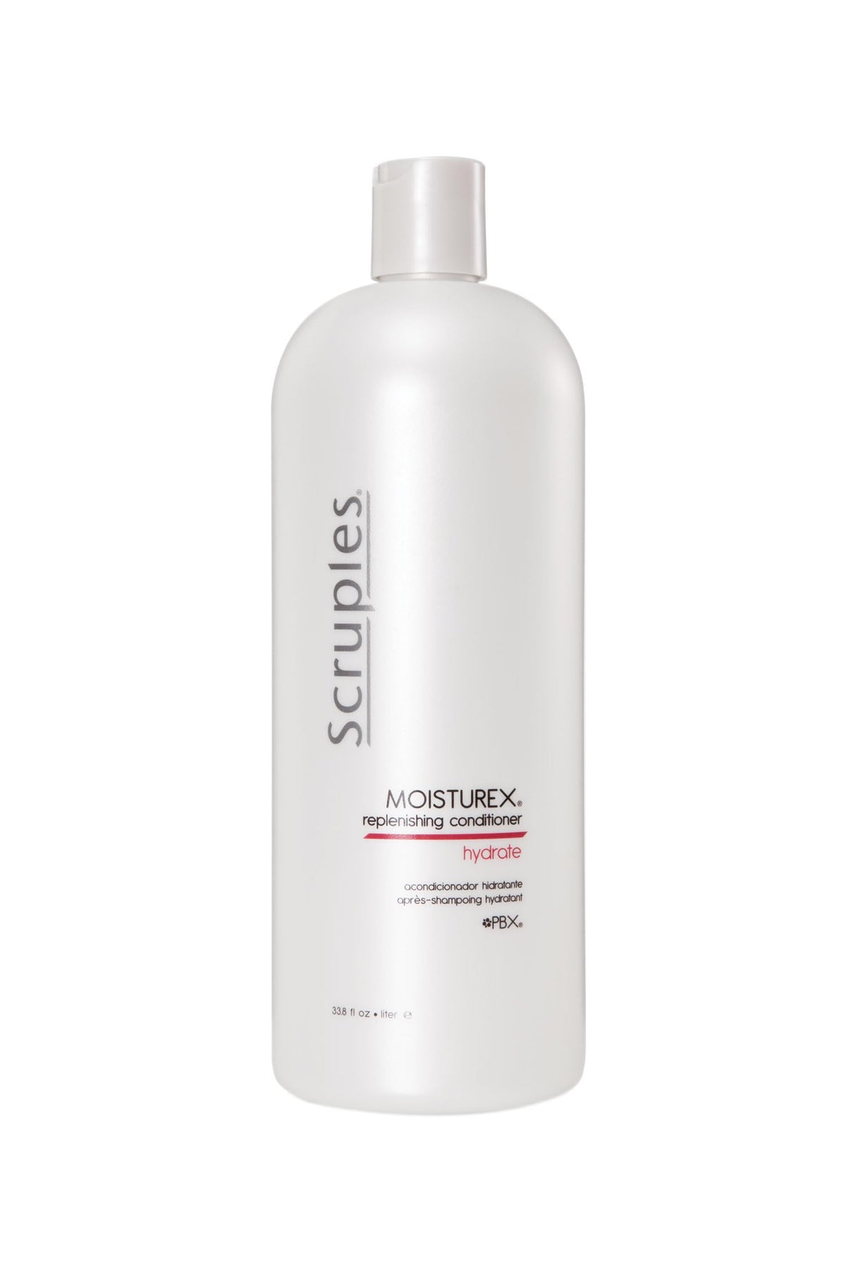 Light Gray Scruples MoistureX Replenishing Conditioner for Damaged Hair - Penetrates Deep to Restore Moisture & Nourish Hair - Hair Conditioner for Dry Hair (33.8 oz)