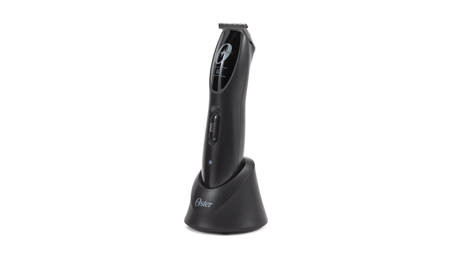 White Smoke Oster Cordless Ace T Blade Clipper Finisher with Neck Brush