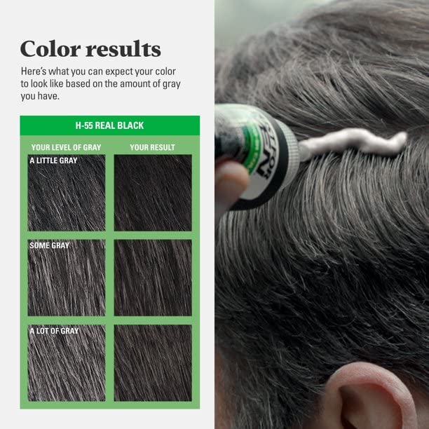 Black Just For Men Hair Color H-55 Real Black 1 Each (Pack Of 10)
