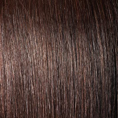 Black 100% HUMAN HAIR WEAVE - SASHA YAKI - 8" 10" 12" 14" 16" 18" (10 Inch, 2-DarkBrown)
