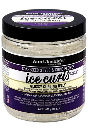 Aunt Jackies Grapeseed Ice Curls Jelly (15 oz) #34