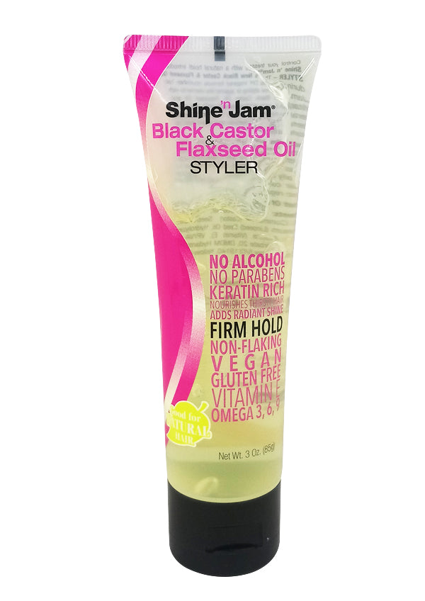 Ampro Shine-n-Jam Black Caster & Flaxseed Oil (3 oz) #103