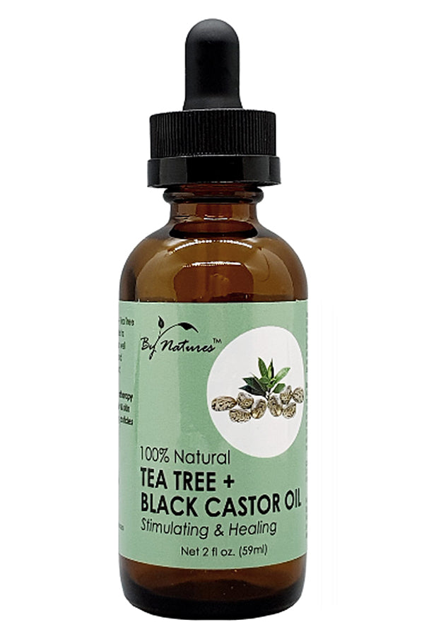 By Natures 100% Natural Tea Tree + Black Castor Oil (2oz) #23