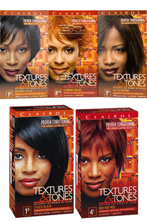 Clairol Textures & Tones #1B Silken Black