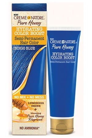 Creme of Nature Semi Perm Hair Color -Indigo Blue (3 oz) #128