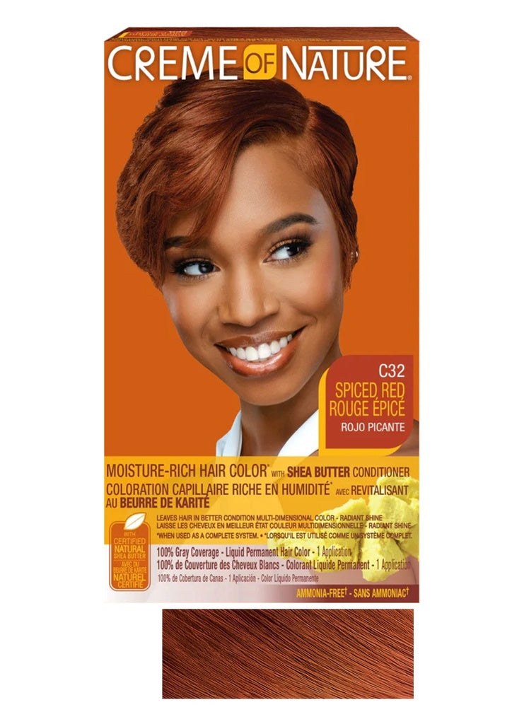 Creme of Nature Moist LIQ Hair Color #C32 Spiced Red #82