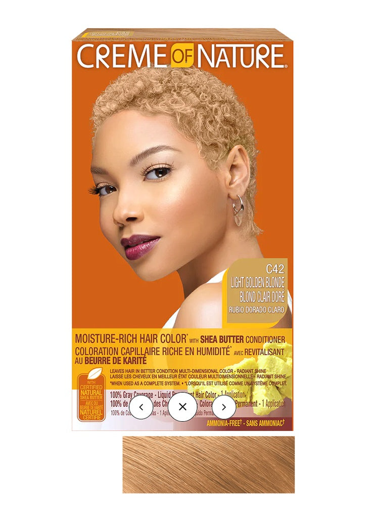 Creme of Nature Moist LIQ Hair Color #C42 Light Golden Blonde #82