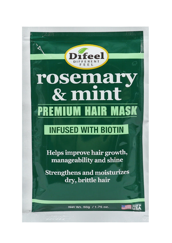 Difeel Rosemary & Mint Premium Hair Mask (1.75 oz/12 pc) #245