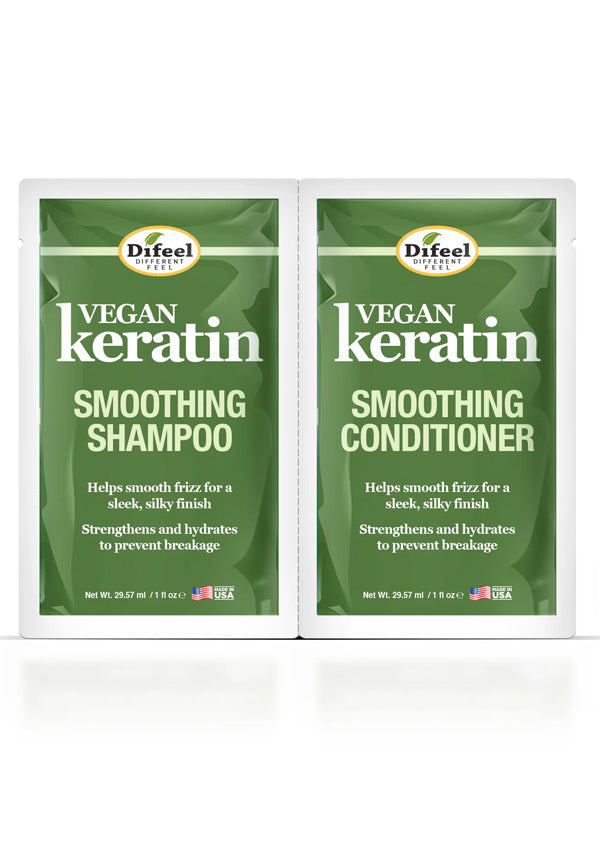 Difeel Vegan Keratin Shampoo & Conditioner Pack (2 oz/dz) #230
