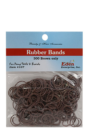 EDEN 300 Rubber Bands -Brown #107 -dz