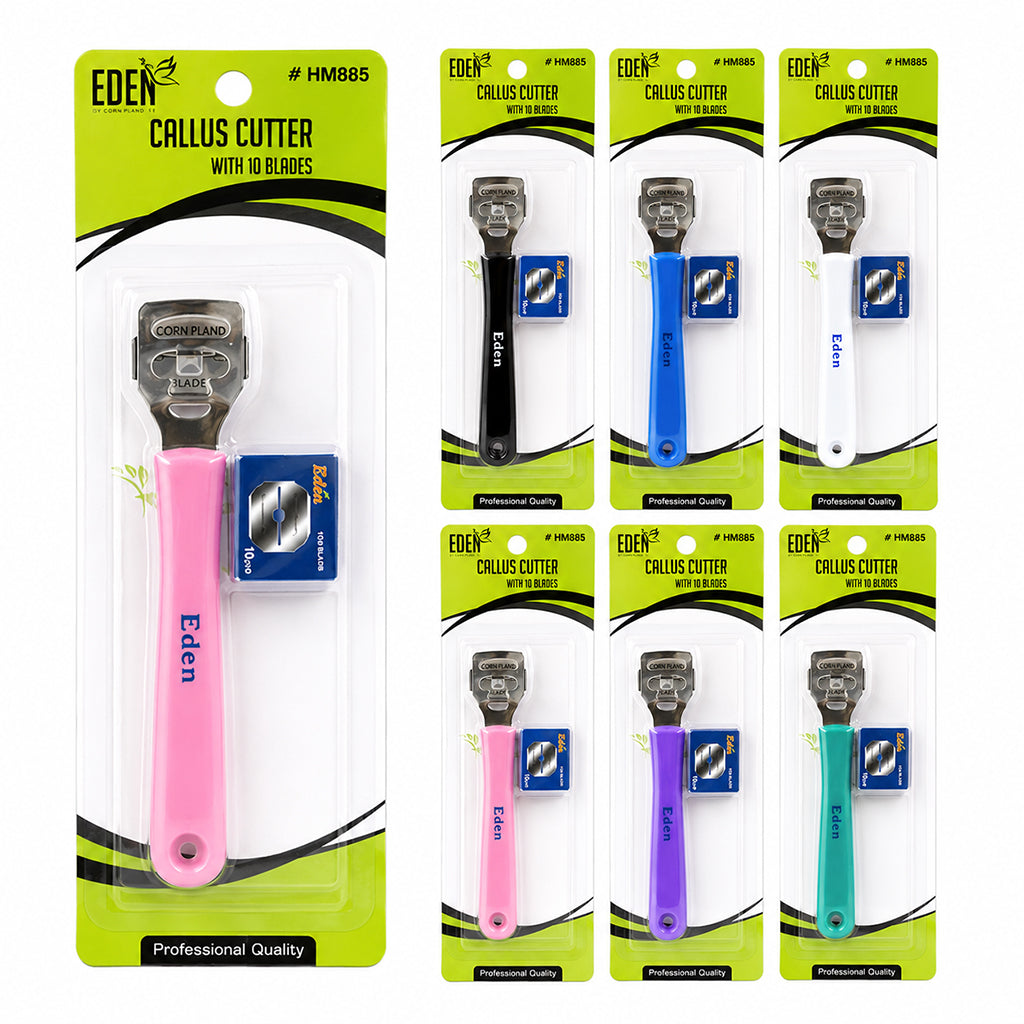 Eden Callous Cutter with 10 Blades -Assorted #HM885 (12 pc) -dz