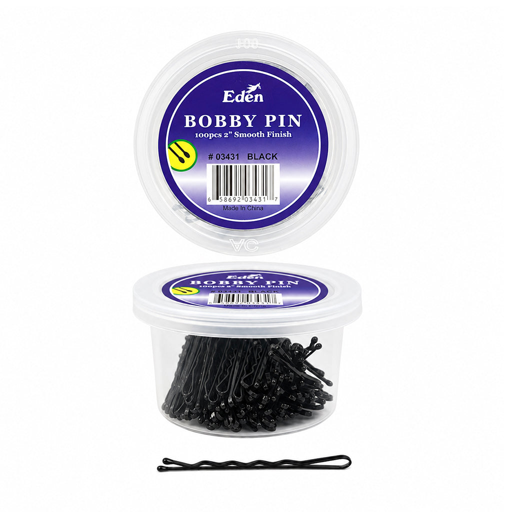 Eden Bobby Pin 2" Black (100 pc) #03431 -Jar
