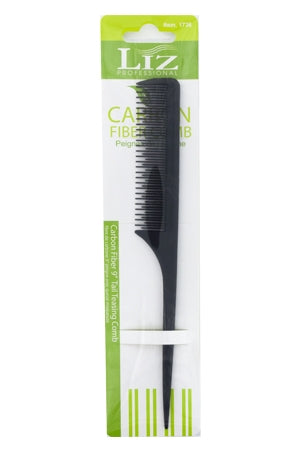 Liz Carbon Fiber 9" Tail Teasing Comb #1736 - pc