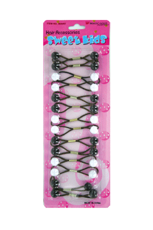 Magic Gold Bubble Round #XS23 Black/White(S) -pc