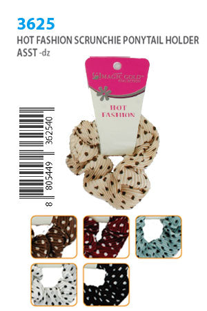 Magic Gold Hot Fashion Scrunchie Ponytail Holder #3625 -dz