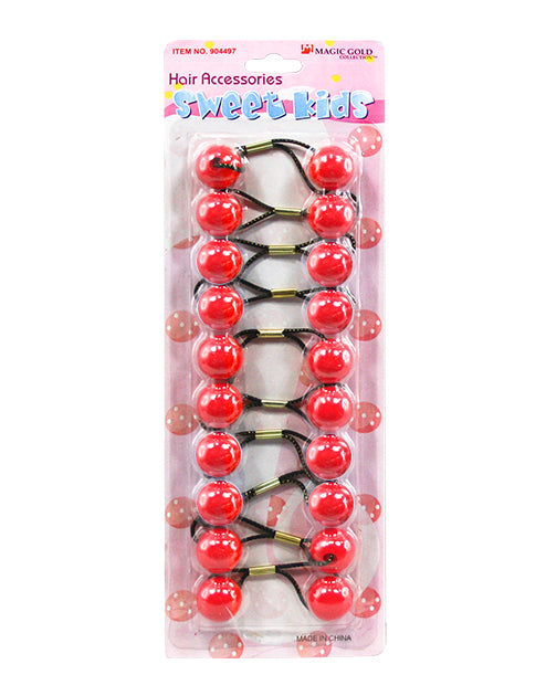Magic Gold Bubble Round (18mm) #904497 Red(L) -pc