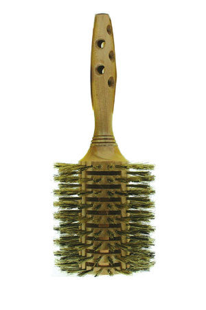 Magic Gold Wooden Dryer Roller Brush #BR-W69422C -pc