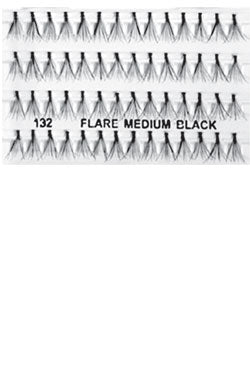 Eyelashes #132 Flare Medium Black (Magic Gold)