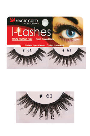 Eyelashes #61 Black (Magic Gold)