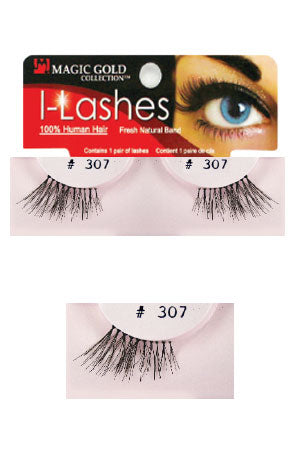 Eyelashes #307 Black (Magic Gold)