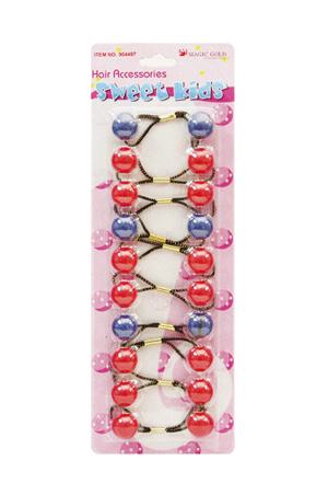 Magic Gold Bubble Round #R23 #2855 Red/White(L) -pc