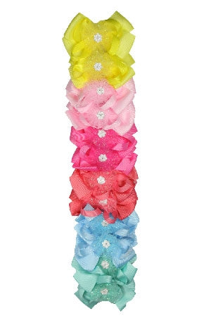 Ribbon Hair Accessories w/Clip #7620-dz