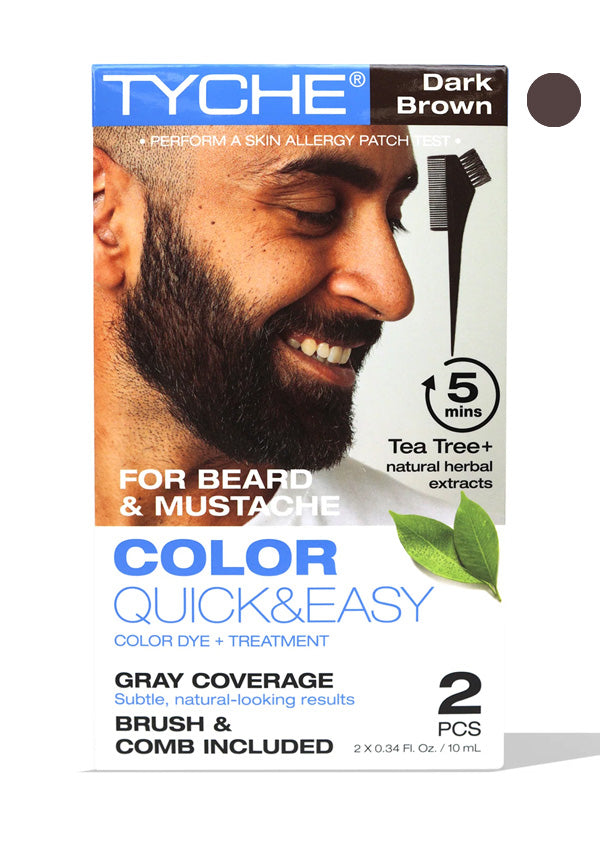 NK TYCHE Beard Color Quick&Easy #Dark Brown (2 pc/pk) #111