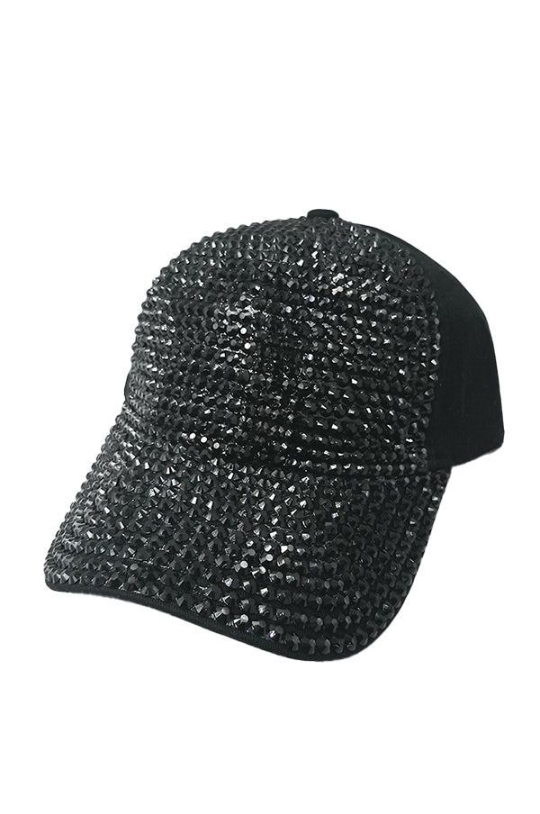 SMA RINESTONE CAP 02-Black