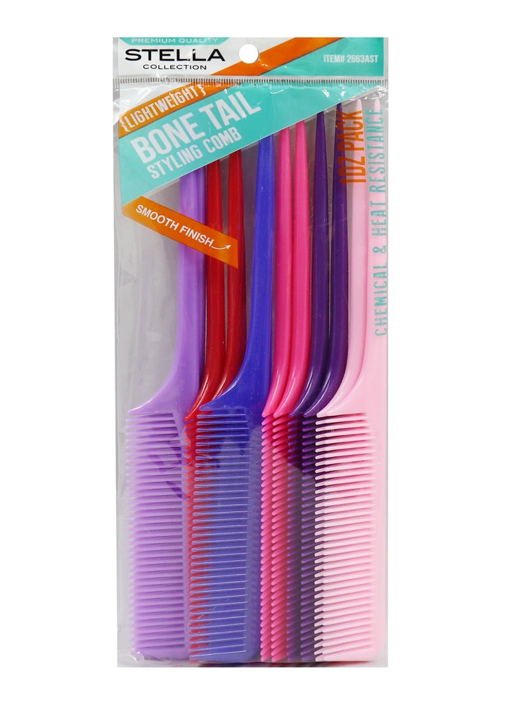 Stella Bone Tail Comb #2663AST -dz