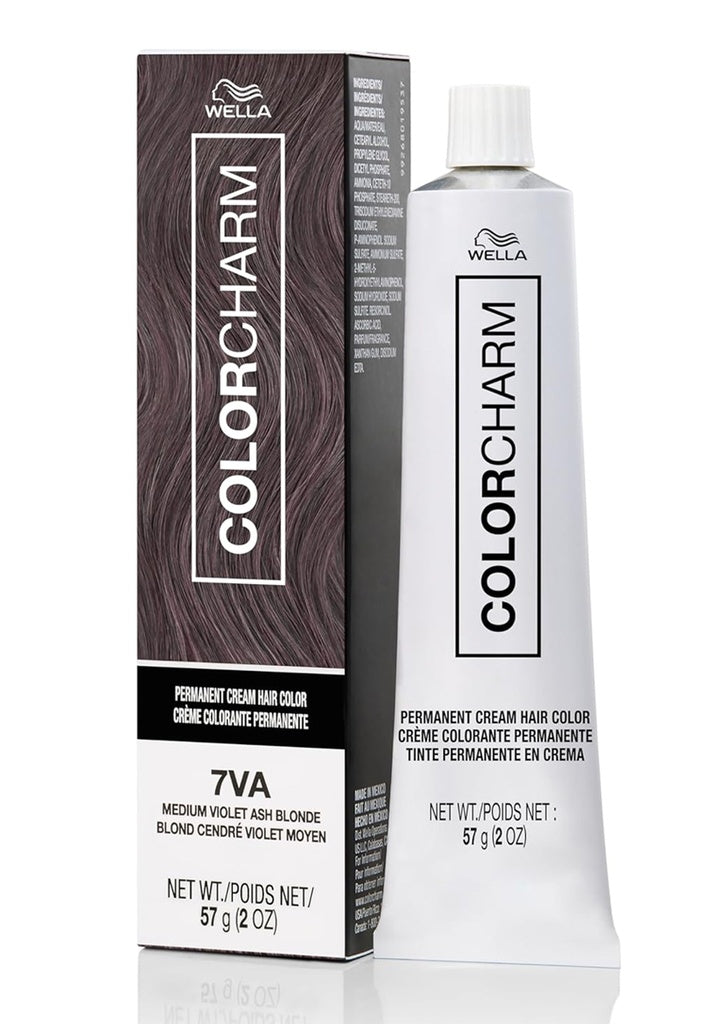 Wella Color Charm Cr������me Hair Color #7VA (Medum Violet Ash Blonde) -pc