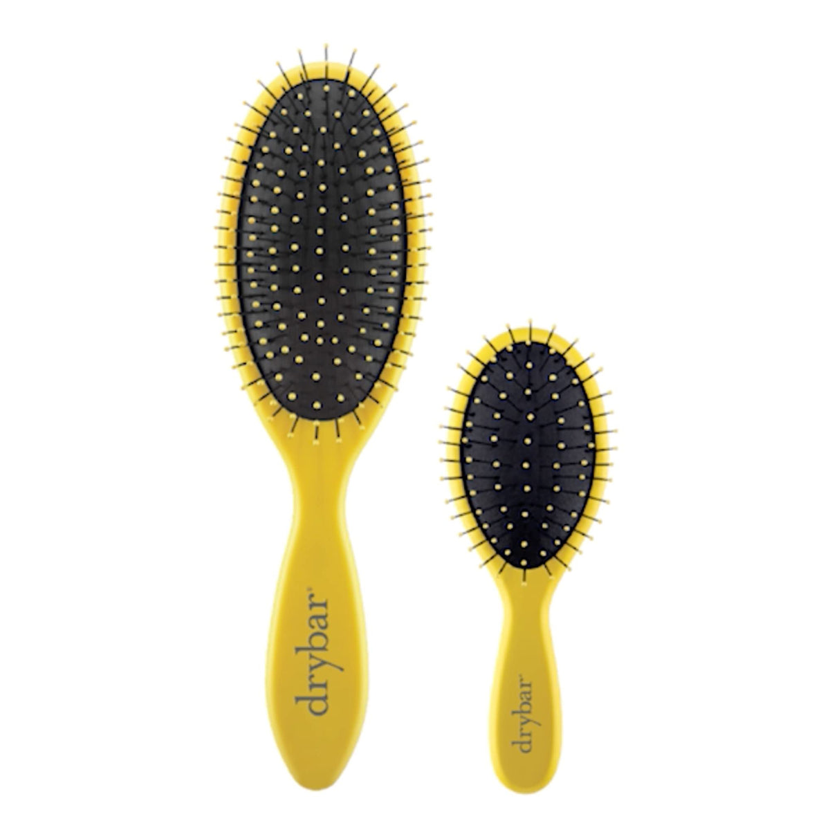 White Smoke Drybar Lil' Lemon Drop Mini Detangling Brush