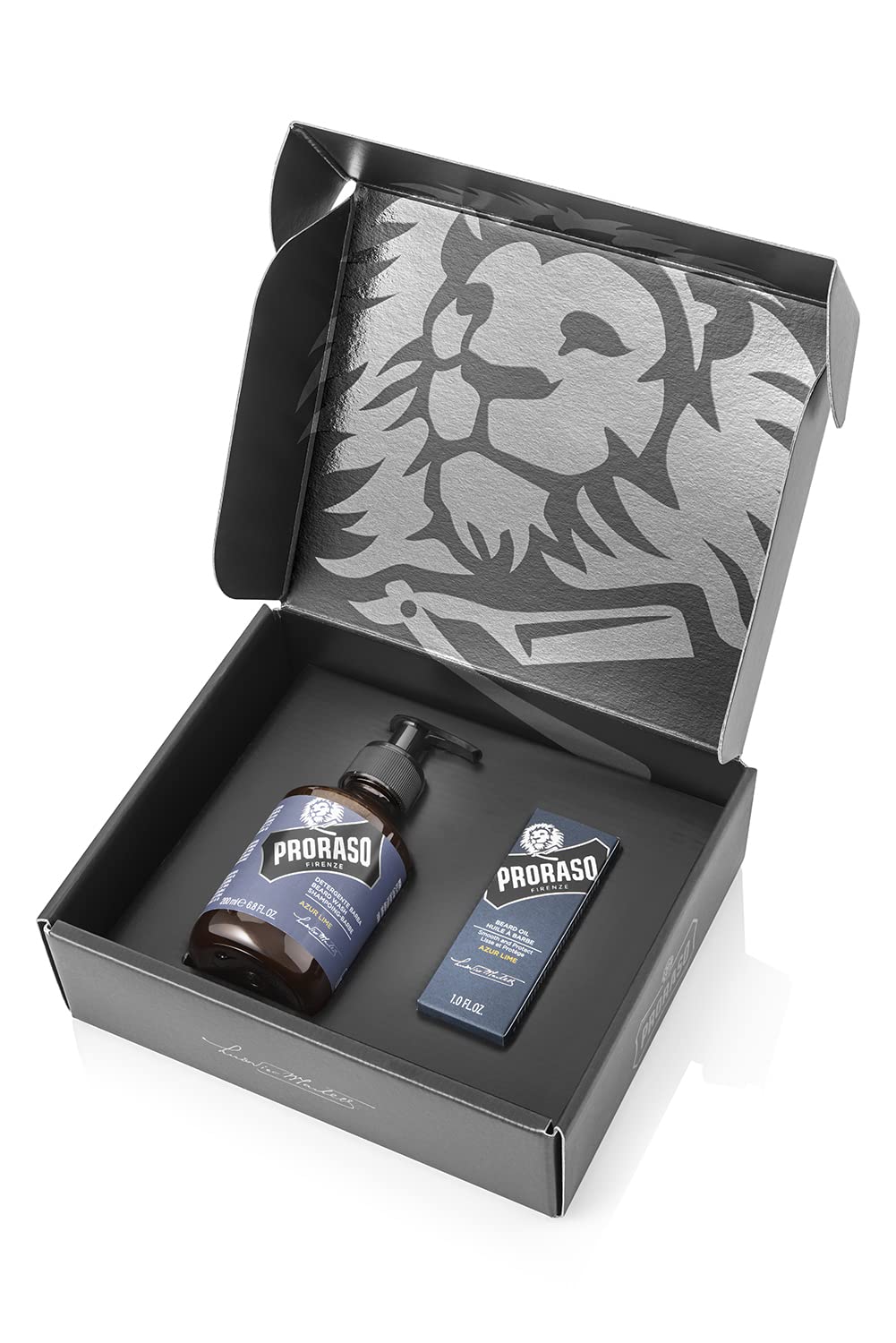 White Smoke Proraso Azur Lime Beard Care Duo Kit