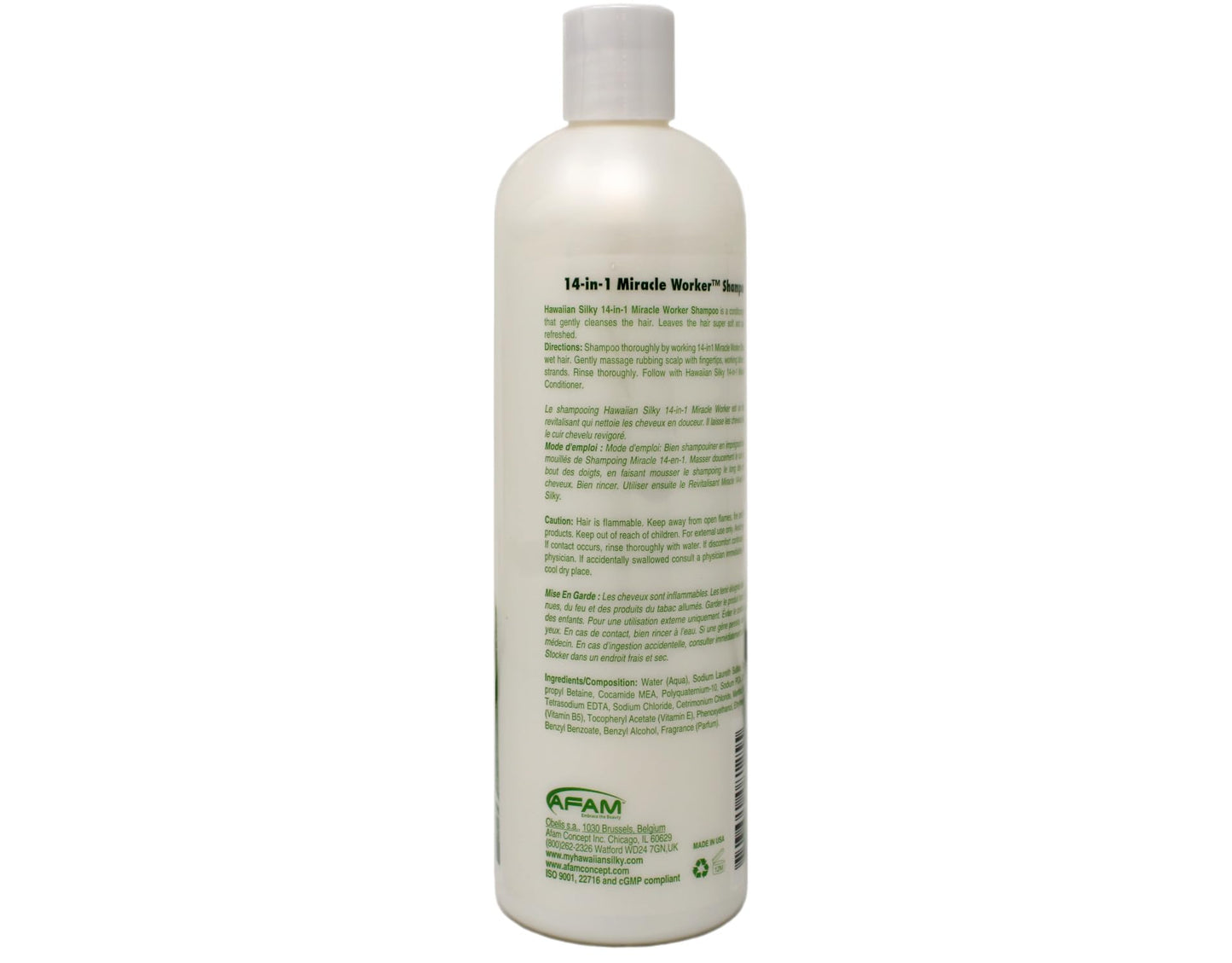 Gray Hawaiian Silky Miracle Worker 14-in-1 Shampoo & Conditioner Bundle, Hydrating & Strengthening Hair Care Set, 16 fl oz Each