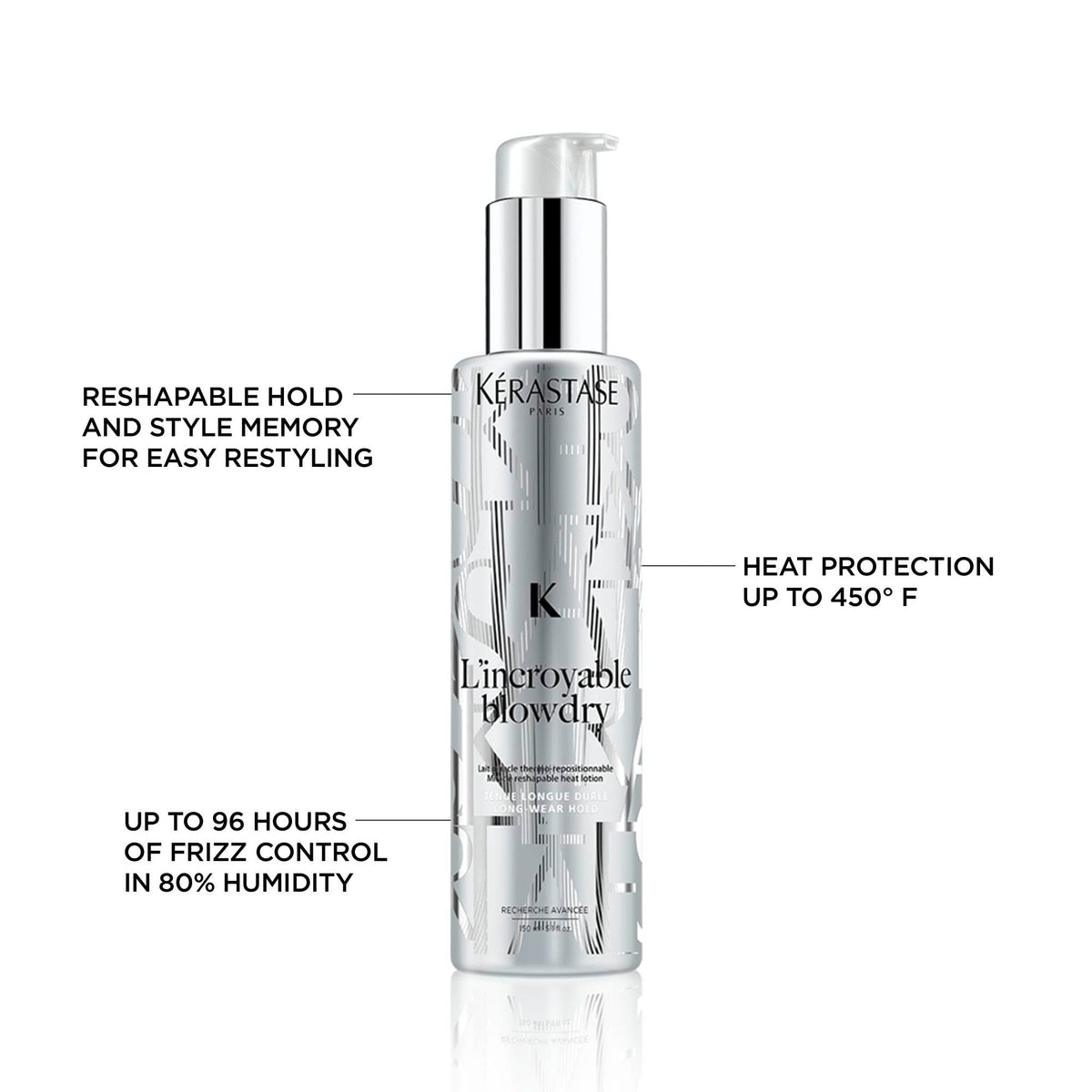 White Smoke KERASTASE L'incroyable Heat Protecting Strong Hold Styling Hair Serum
