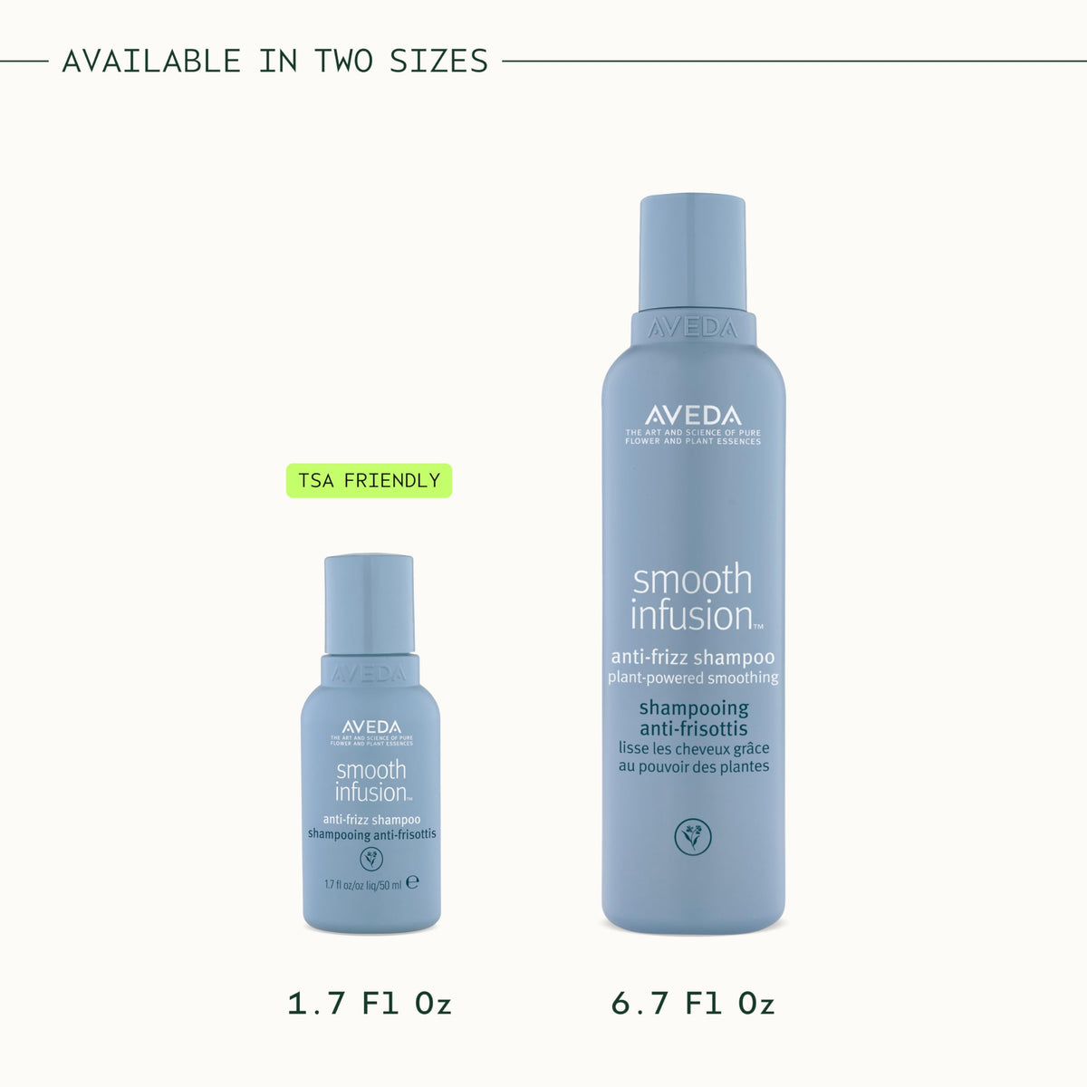 White Smoke AVEDA Smooth Infusion Anti-Frizz Shampoo | Smoothing Shampoo | Frizz Control | Protects Against Humidity | Silicone Free | for Medium and Thick Hair | 95% Naturally Derived*, 6.7 Fl Oz