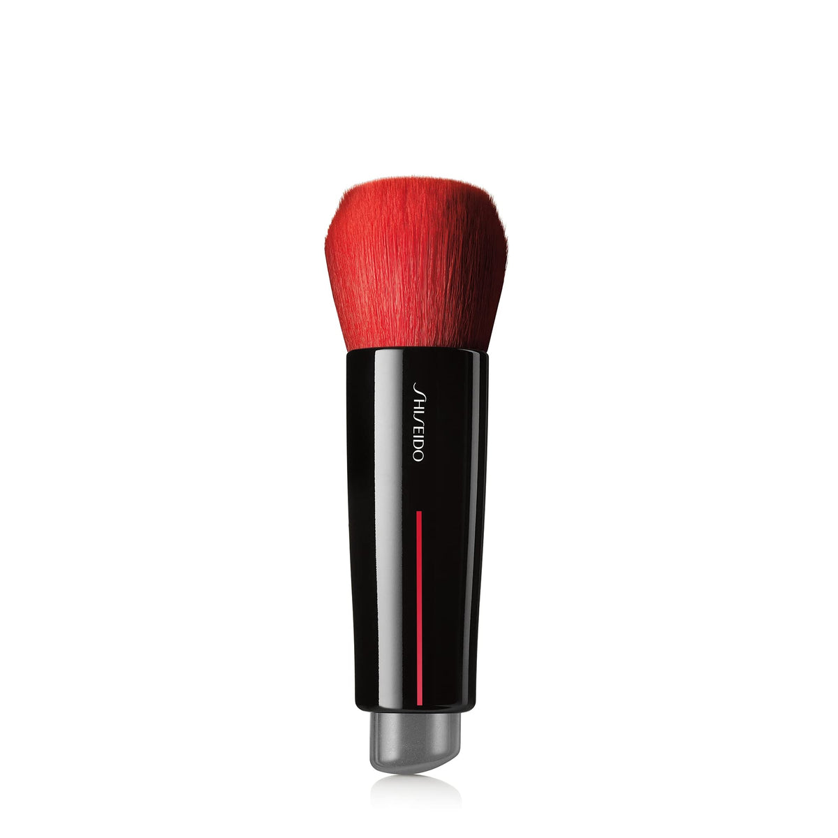 White Smoke Shiseido DAIYA FUDE Face Duo: Double-Ended Makeup Blending Brush - Builds Full, Even Coverage - Works with Creams, Powders, Liquids & Gels - Easy to Clean