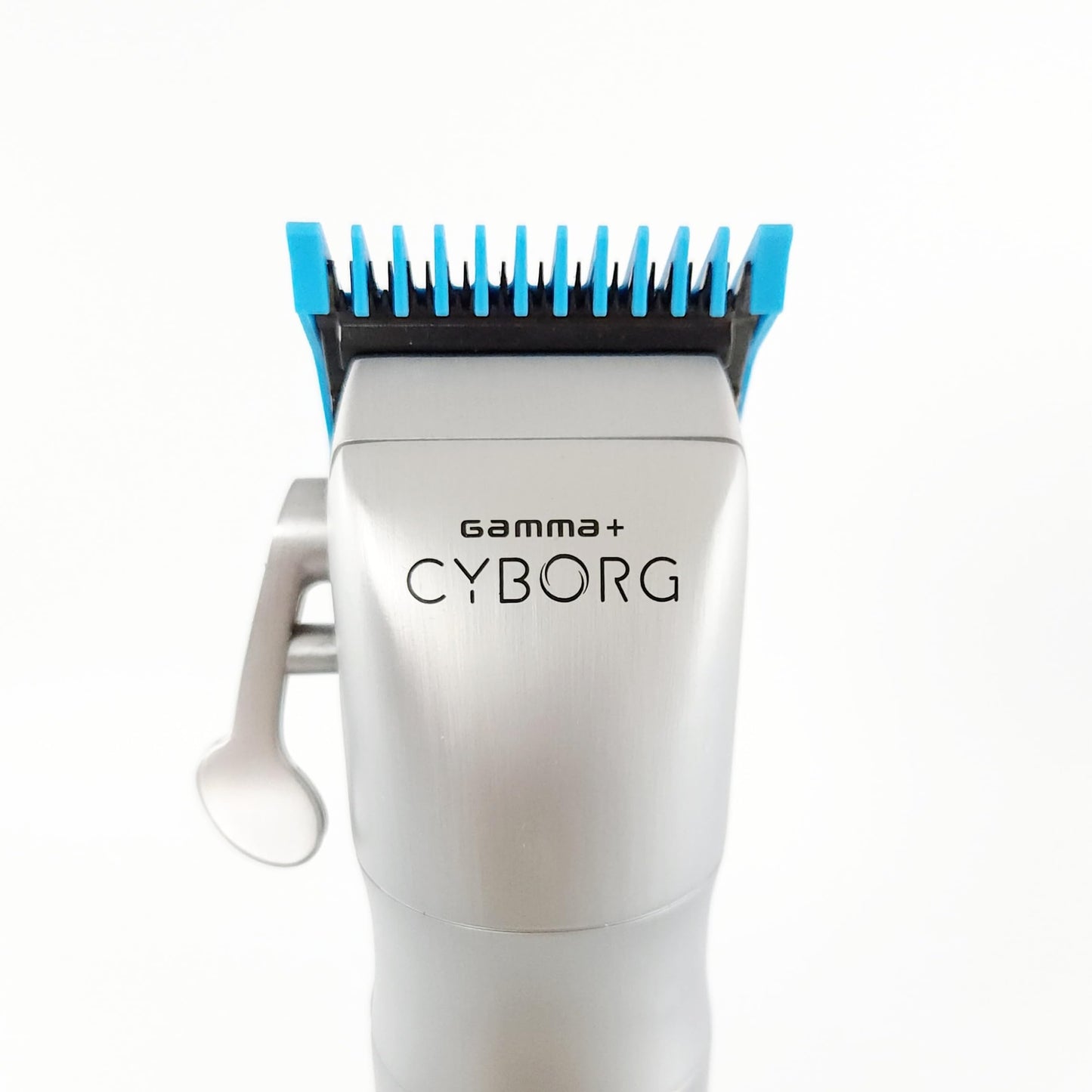 White Smoke GAMMA+ Professional Dub Magnetic Hair Clipper Guards from 1/16 to 3/4 (Cyan Blue 4-PK)
