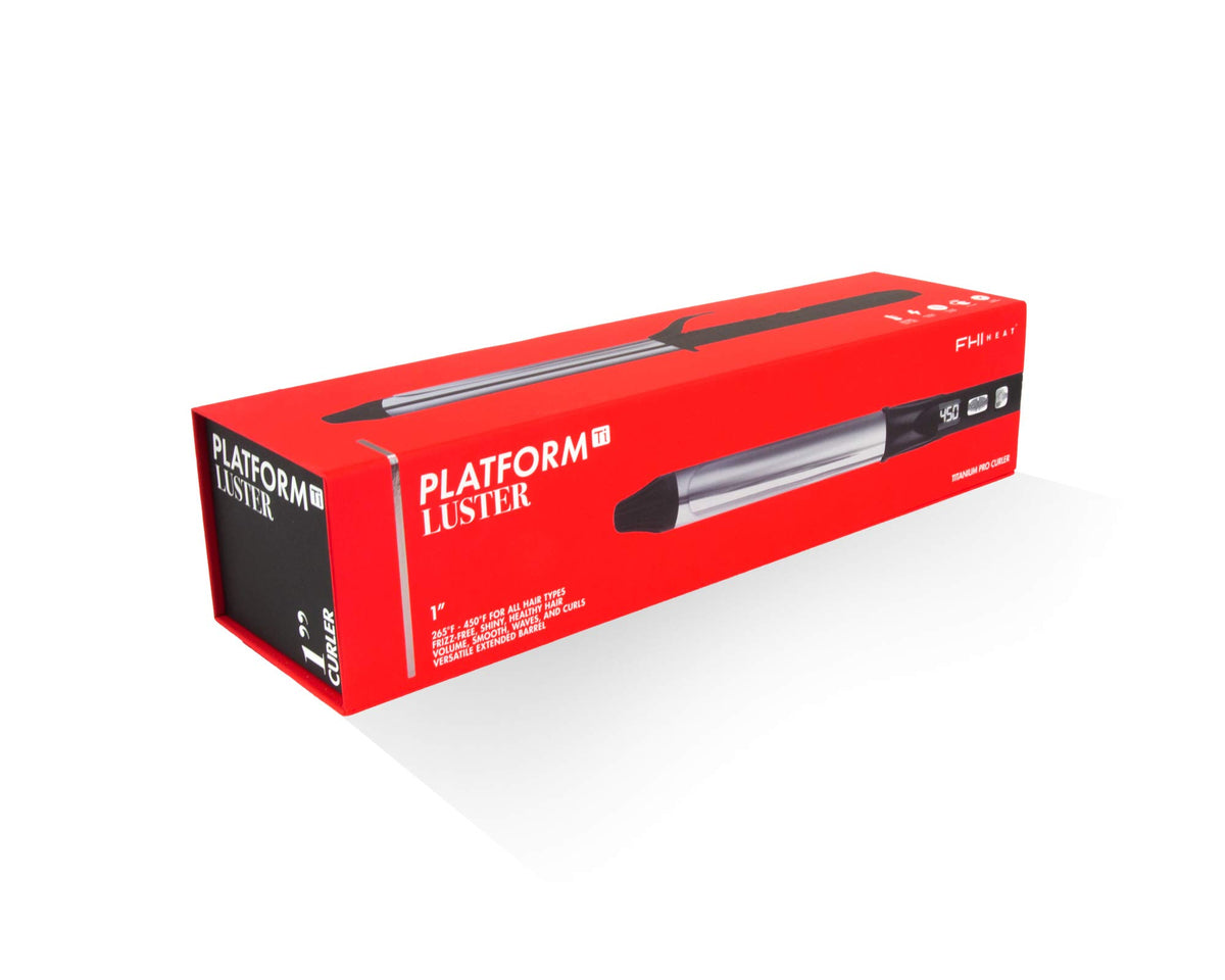 White Smoke FHI Heat Platform Ti Luster - Titanium Professional 1” Curling Iron